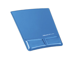 Reposamuñecas Fellowes Gel 200x254x24mm Azul (9182201)