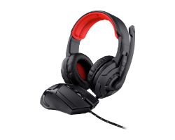 Kit Gaming Trust Auric+Ratón 3.5mm USB Negros (24761)