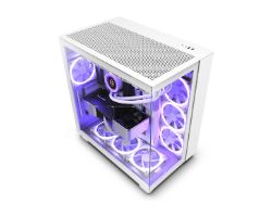 Caja NZXT H9 Flow RGB ATX mATX Blanca (CM-H91FW-01)