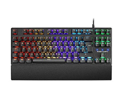 Teclado Mars Gaming LED RGB USB 1.5m Negro (MKTKLRES)